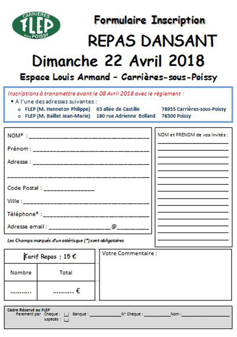 Repas Dansant 22042018 2