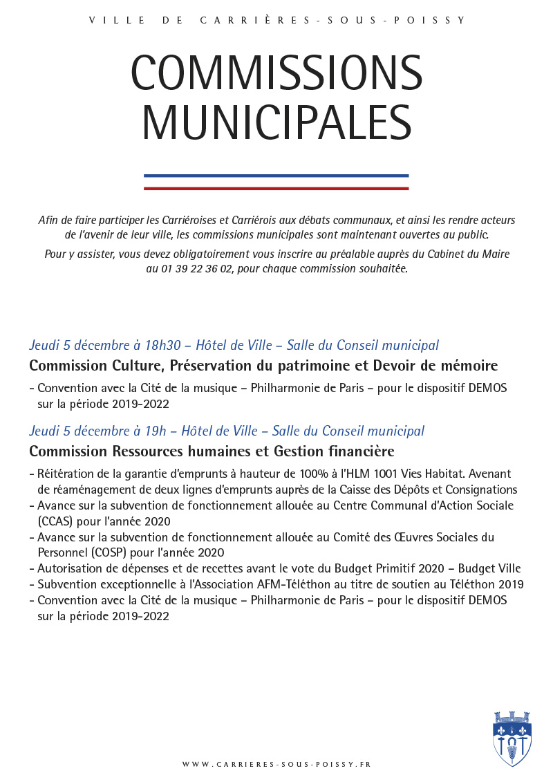 Commissions Municipales 05122019