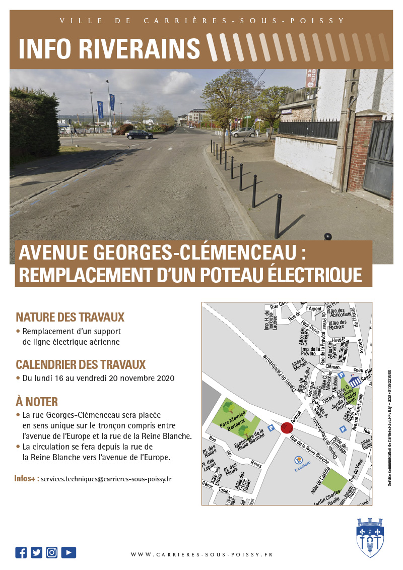 TRAVAUX Georges Clemenceau 11 2020