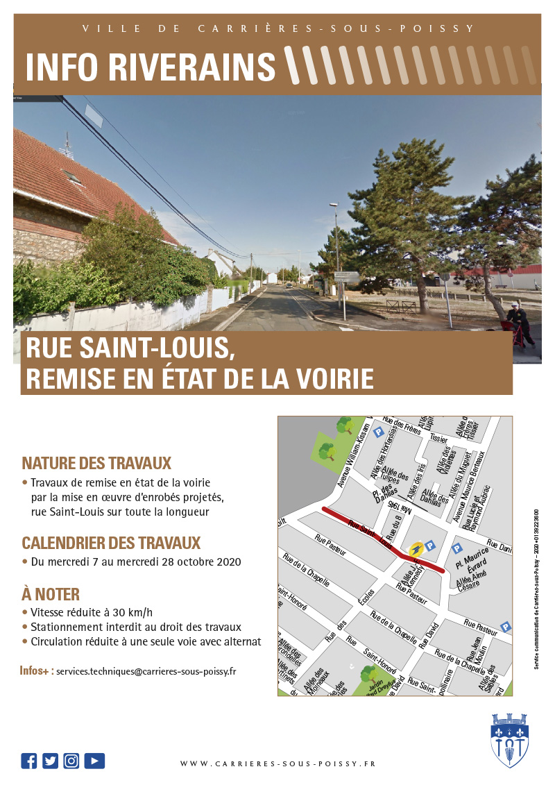 TRAVAUX RUE SAINT LOUIS 10 2020