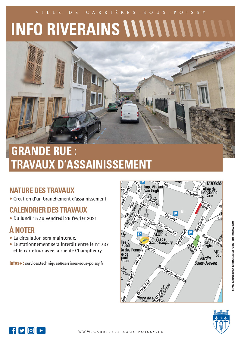 TRAVAUX ASSAINISSEMENT GRANDE RUE 02 2021