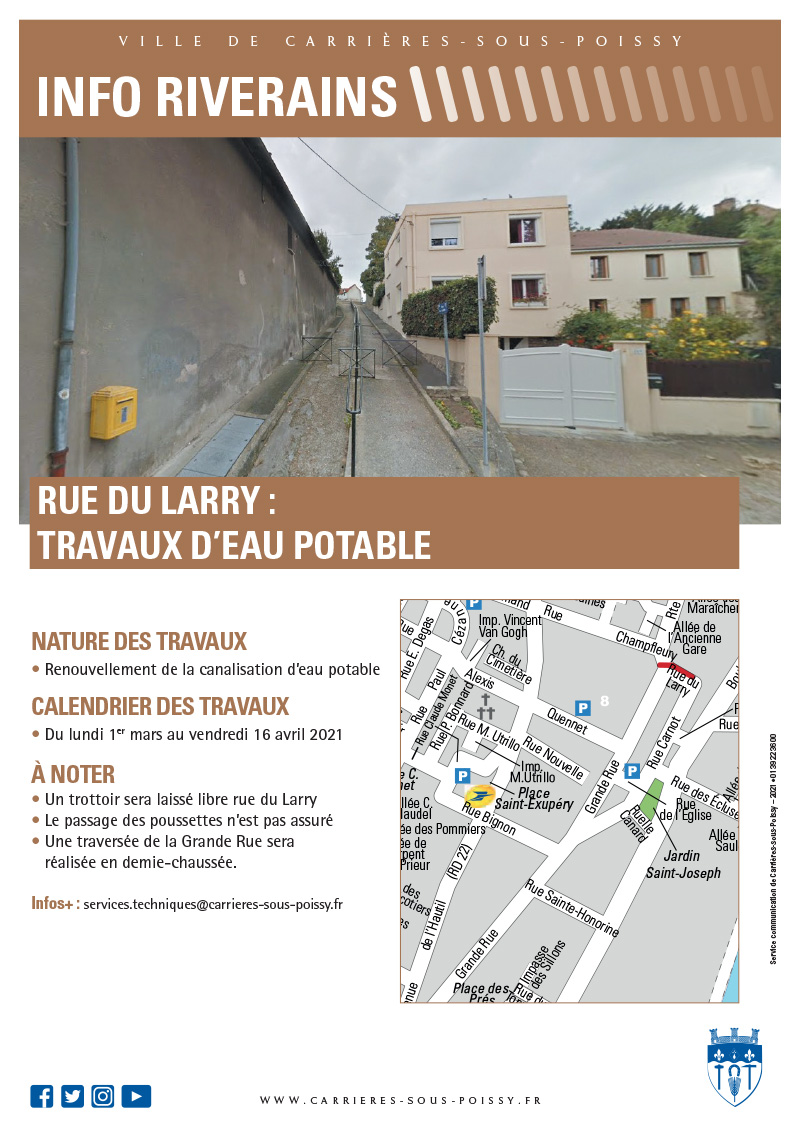 TRAVAUX RUE LARRY 03 2021