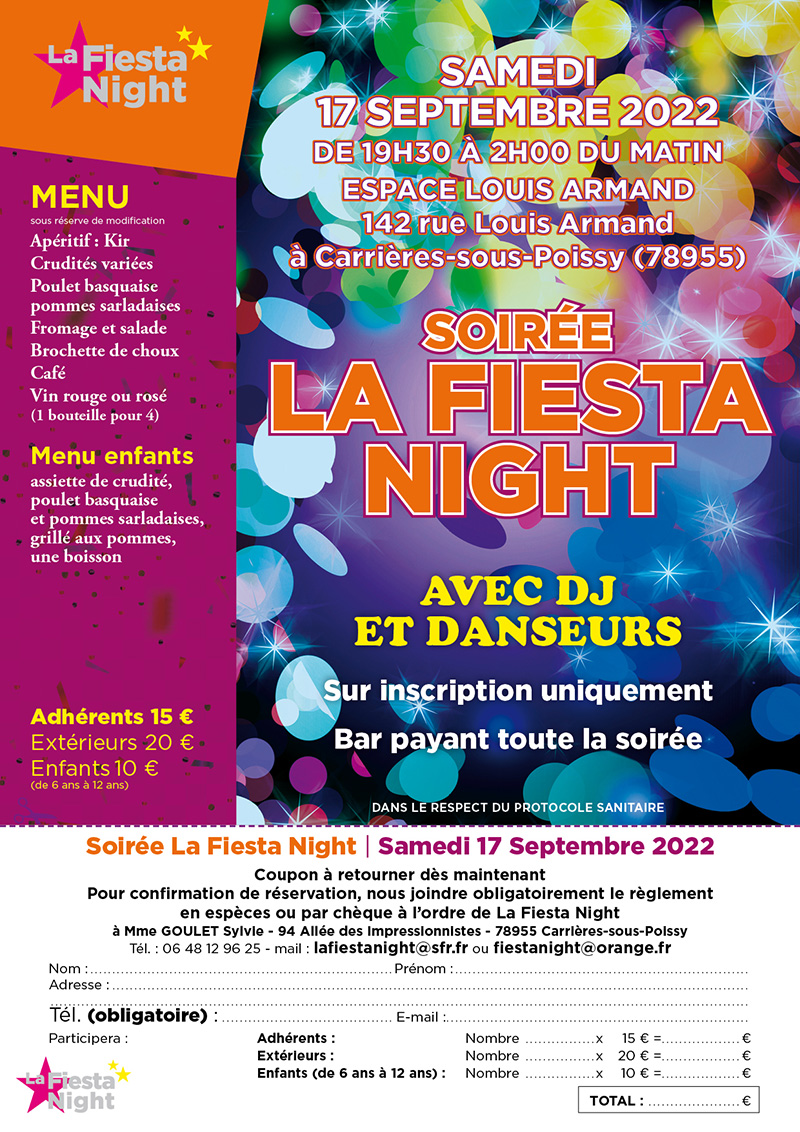 Fiesta Night Soiree du 17 09 2022