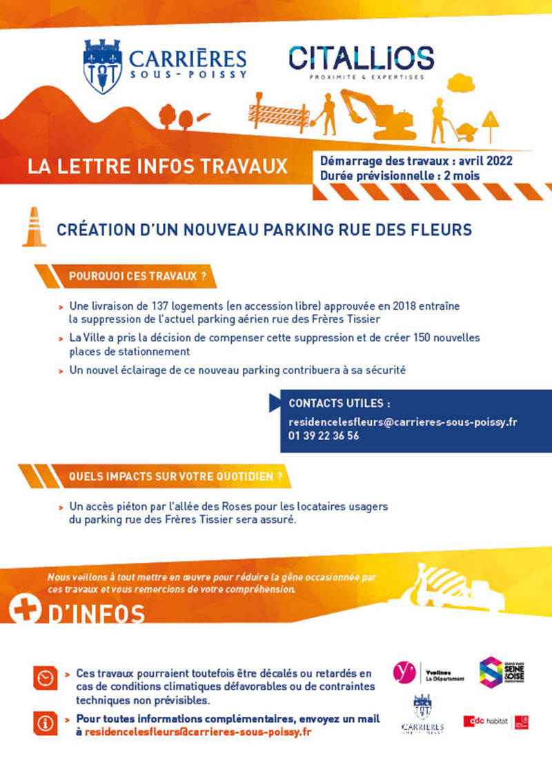 LETTRE TRAVAUX Fleurs