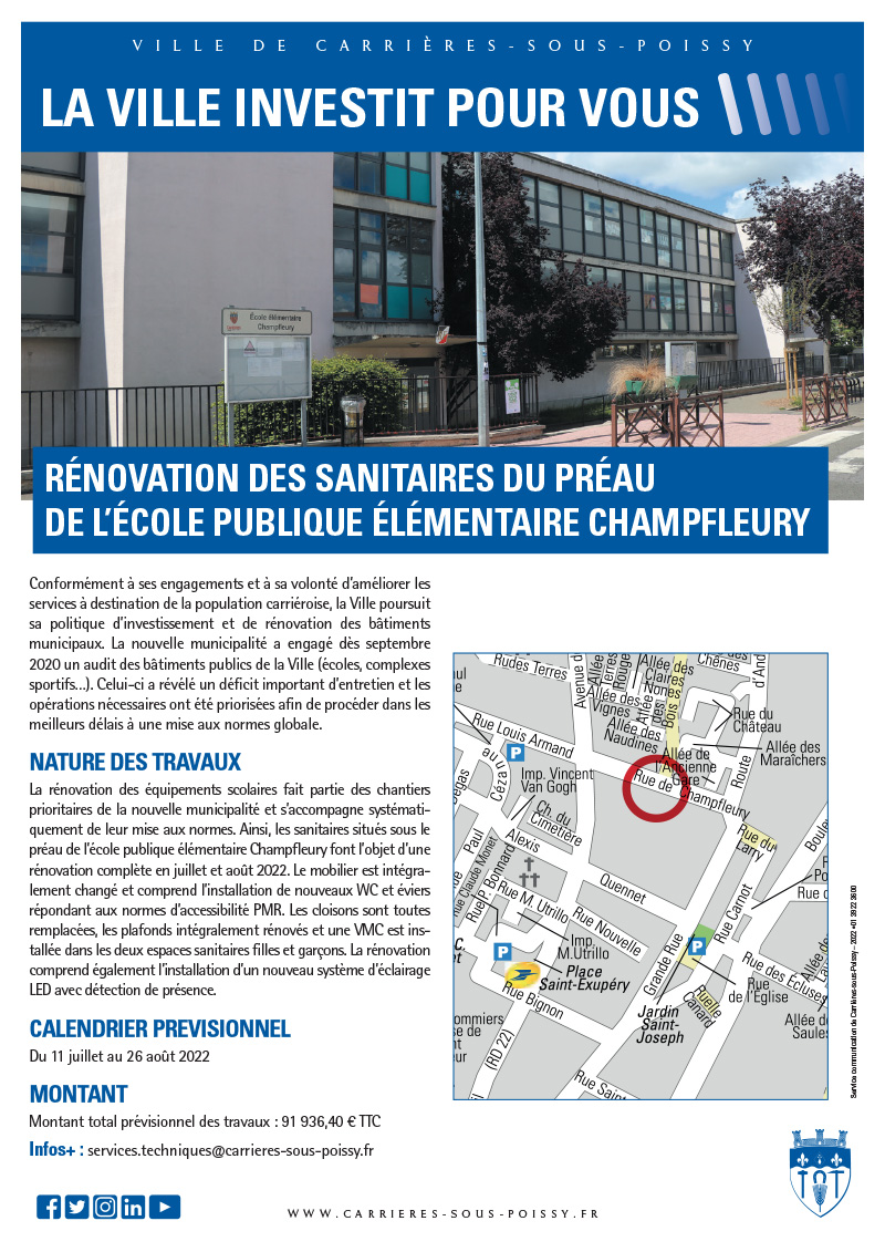TRAVAUX CHAMPFLEURY 2022