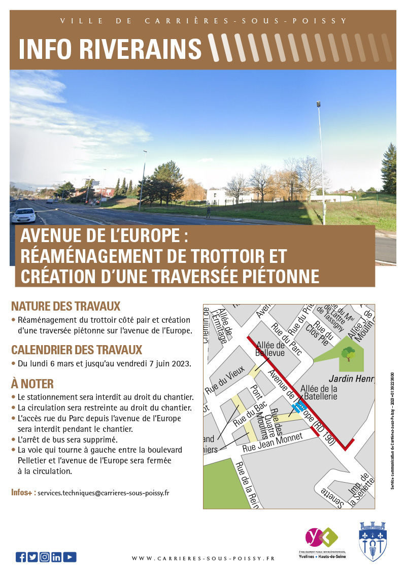 TRAVAUX AVENUE EUROPE 03 2023