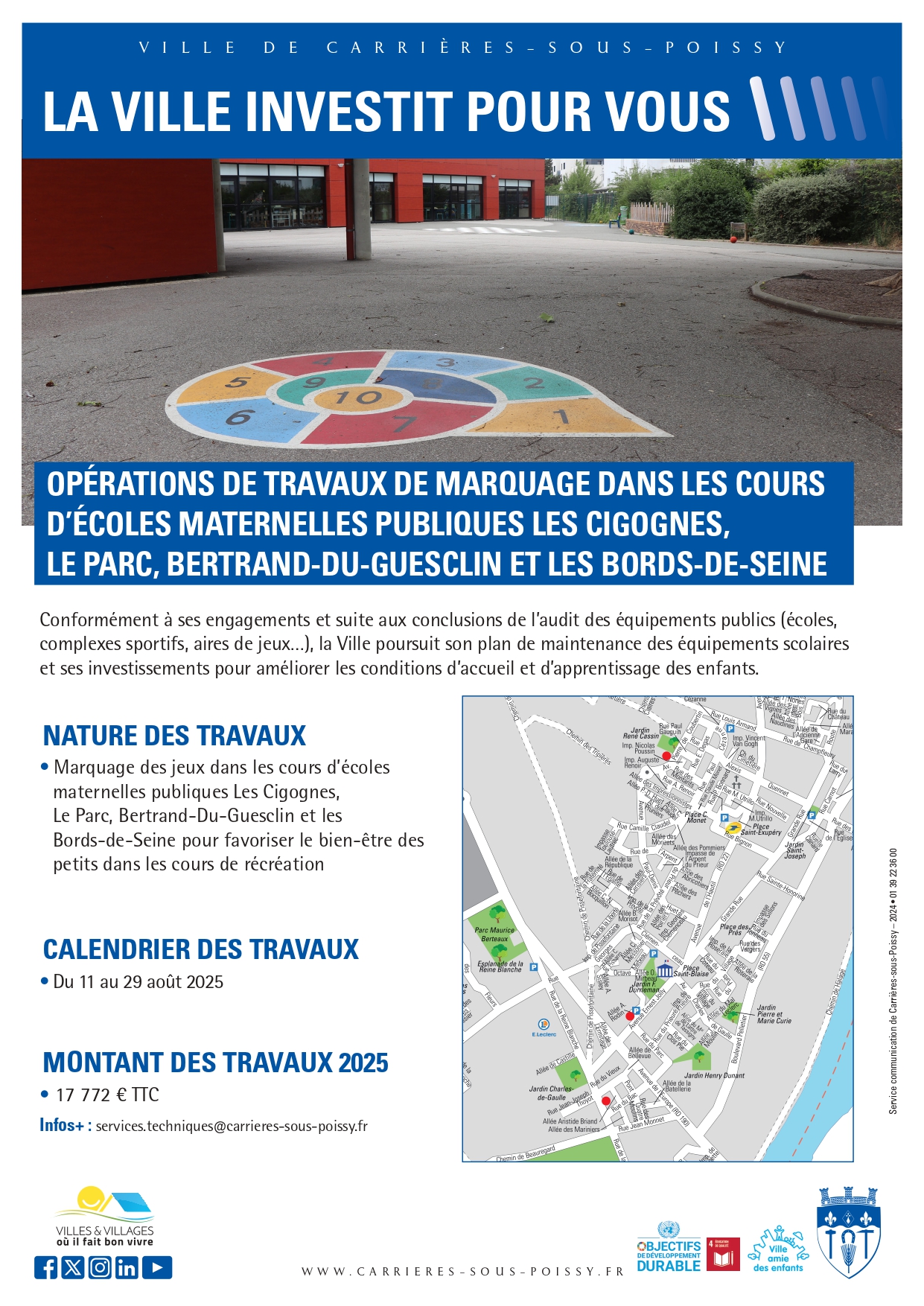A4 TRAVAUX EQUIPEMENTS ECOLES 2025