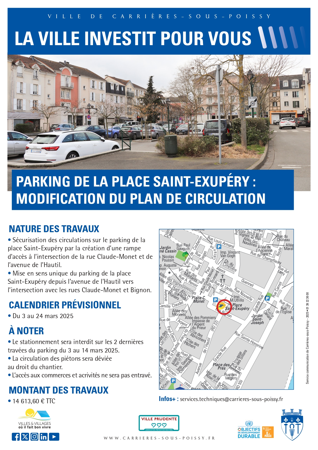 TRAVAUX PLACE ST EX 03 2025