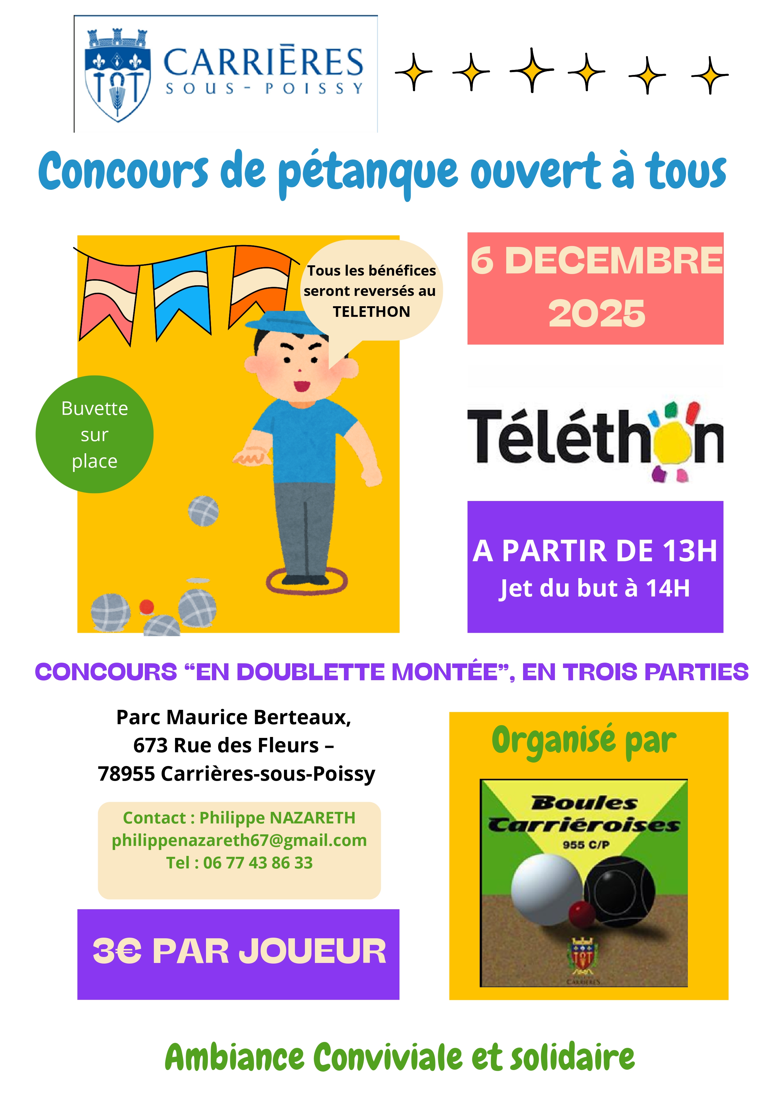 Concours TELETHON 6 decembre 2025