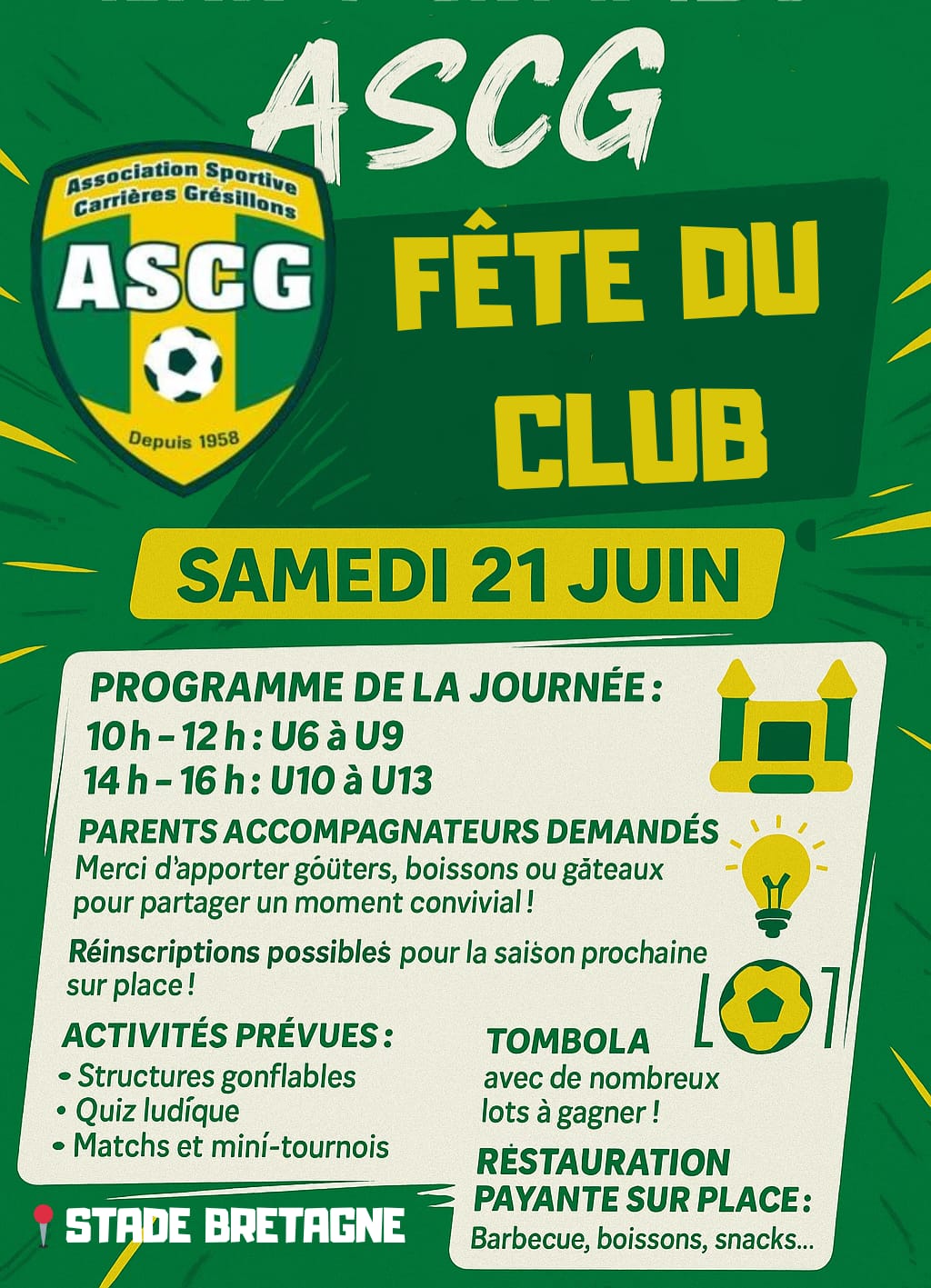 Fte du Club ASCG