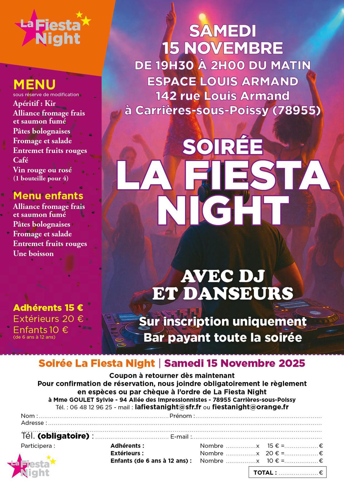 La Fiesta Night 15 novembre 2025