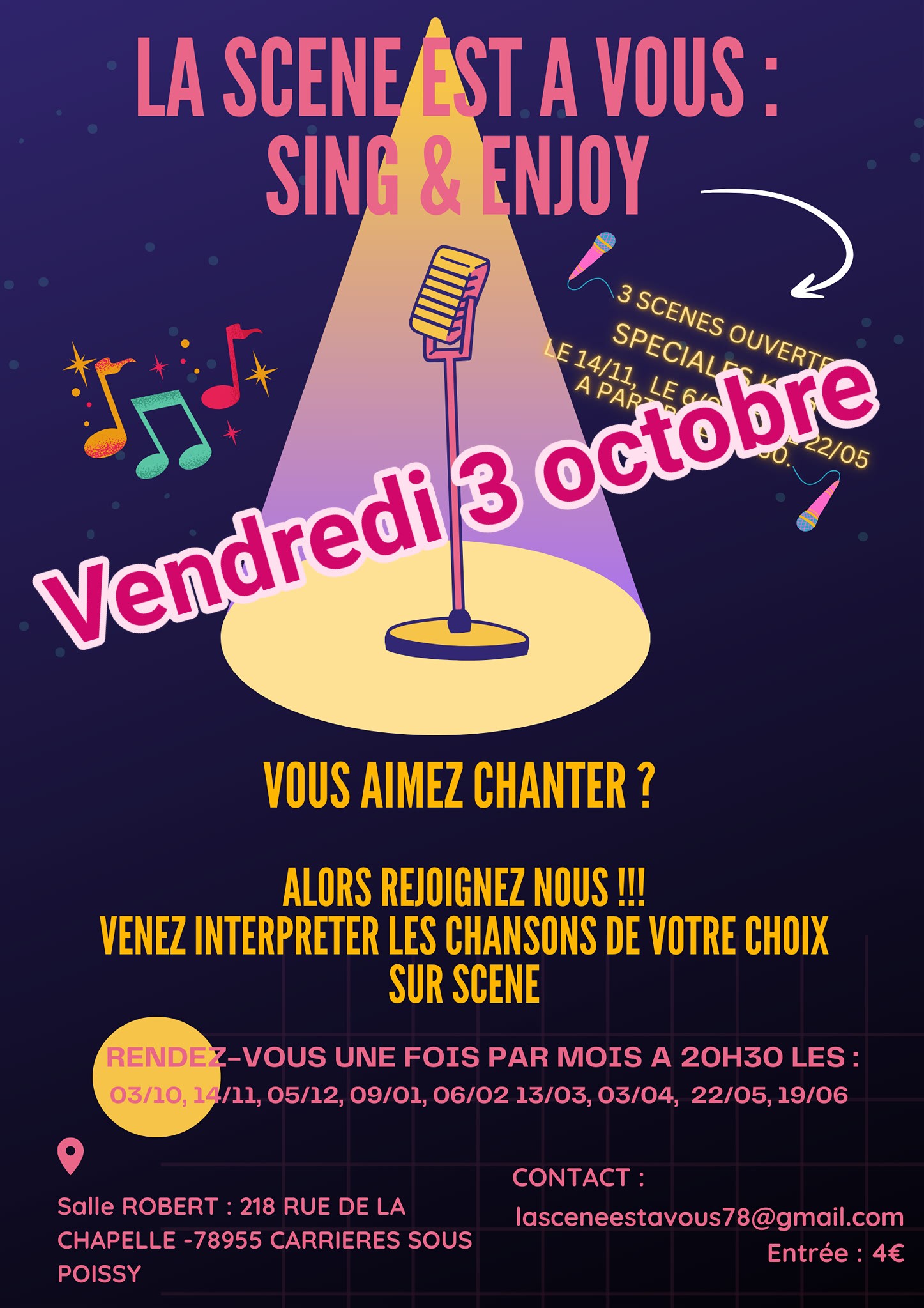 La scne est vous 3 octobre 2025