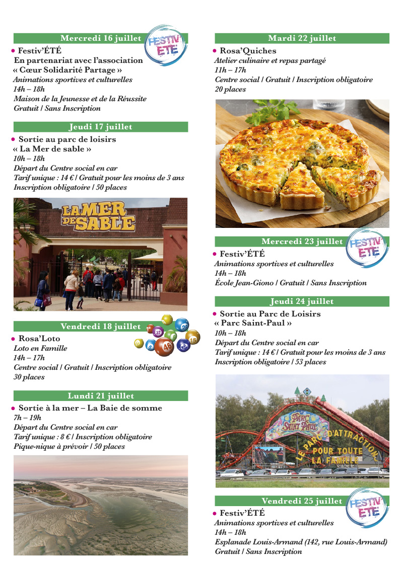 PROGRAMME CSC VACANCES JUILLET 2025 3