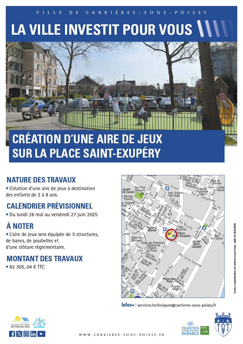 TRAVAUX PLACE ST EX AIRE JEUX 2025
