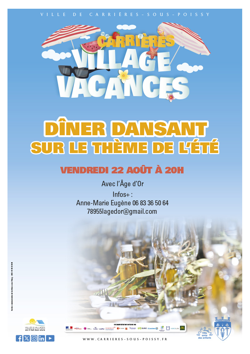 VILLAGE VACANCES 2025 Diner Dansant