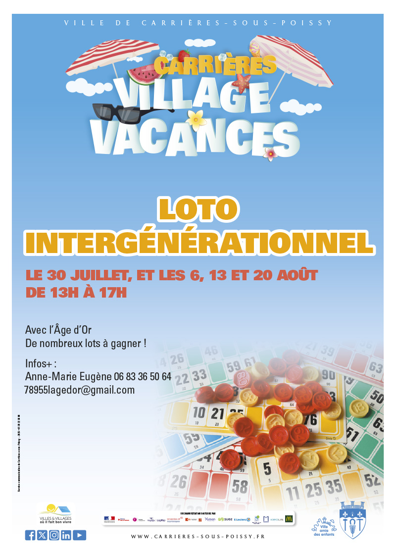 VILLAGE VACANCES 2025 Loto