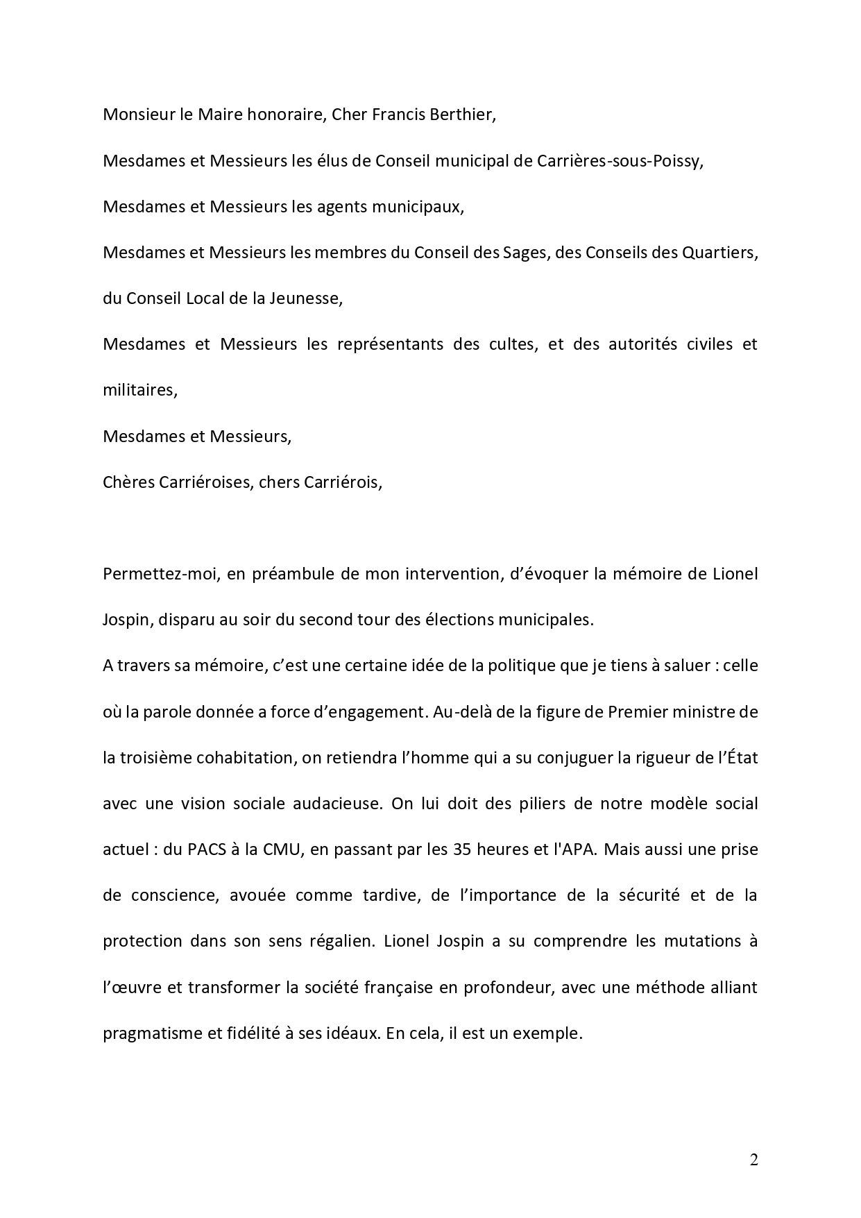 20260326 Discours Conseil municipal dinstallation page 0002