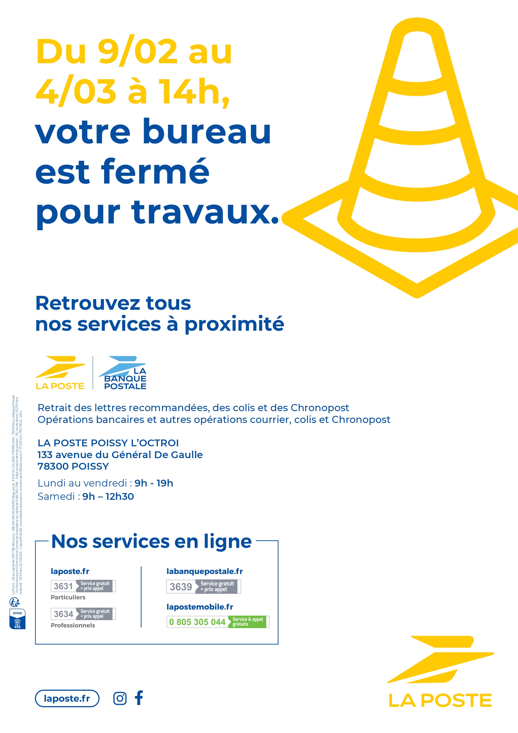 Affiche travaux 2026 Carrires sous Poissy