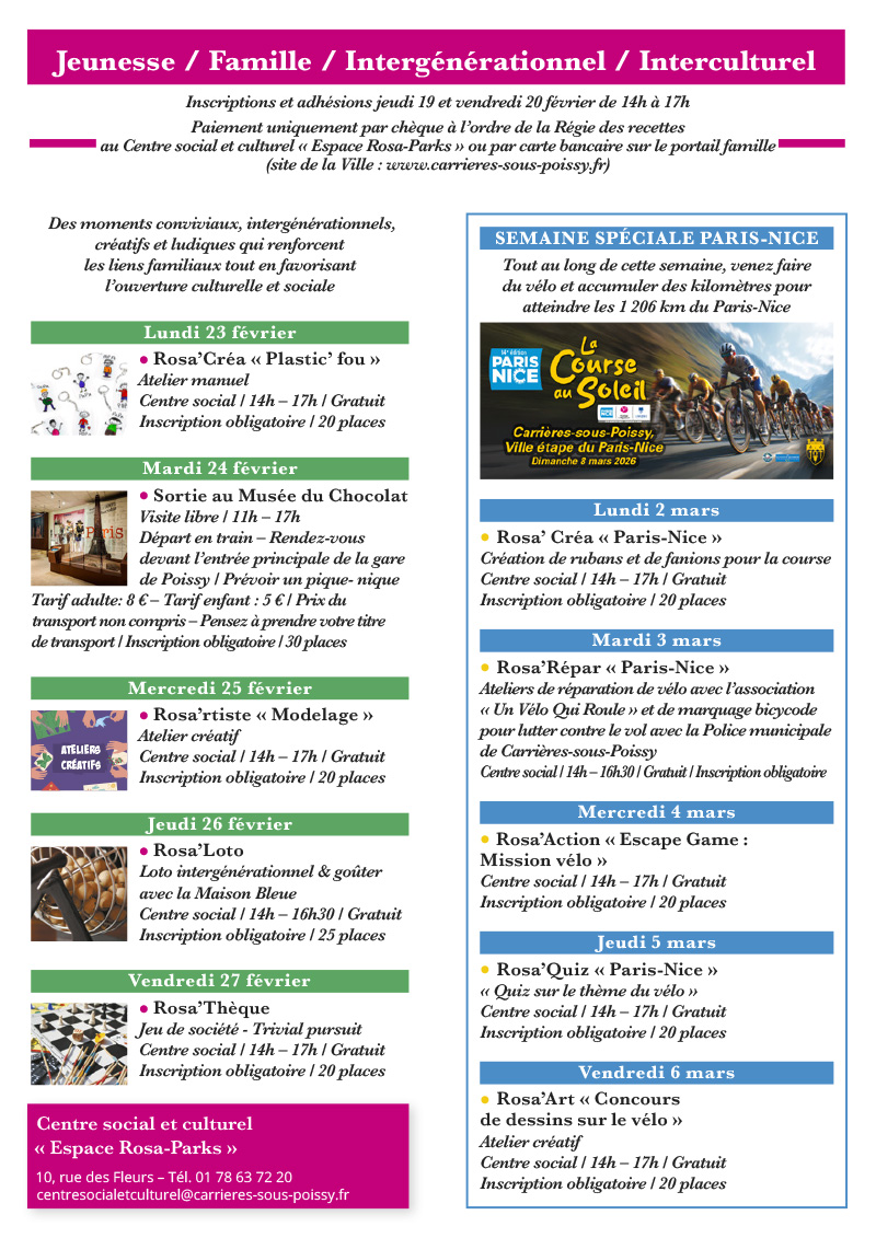 PROGRAMME CSC HIVER 2026 2