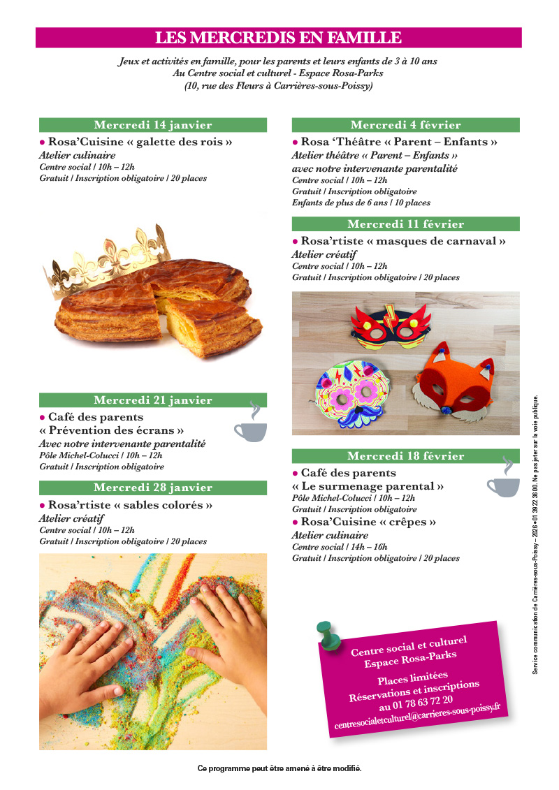 PROGRAMME MERCREDIS CSC 01 02 2026 2