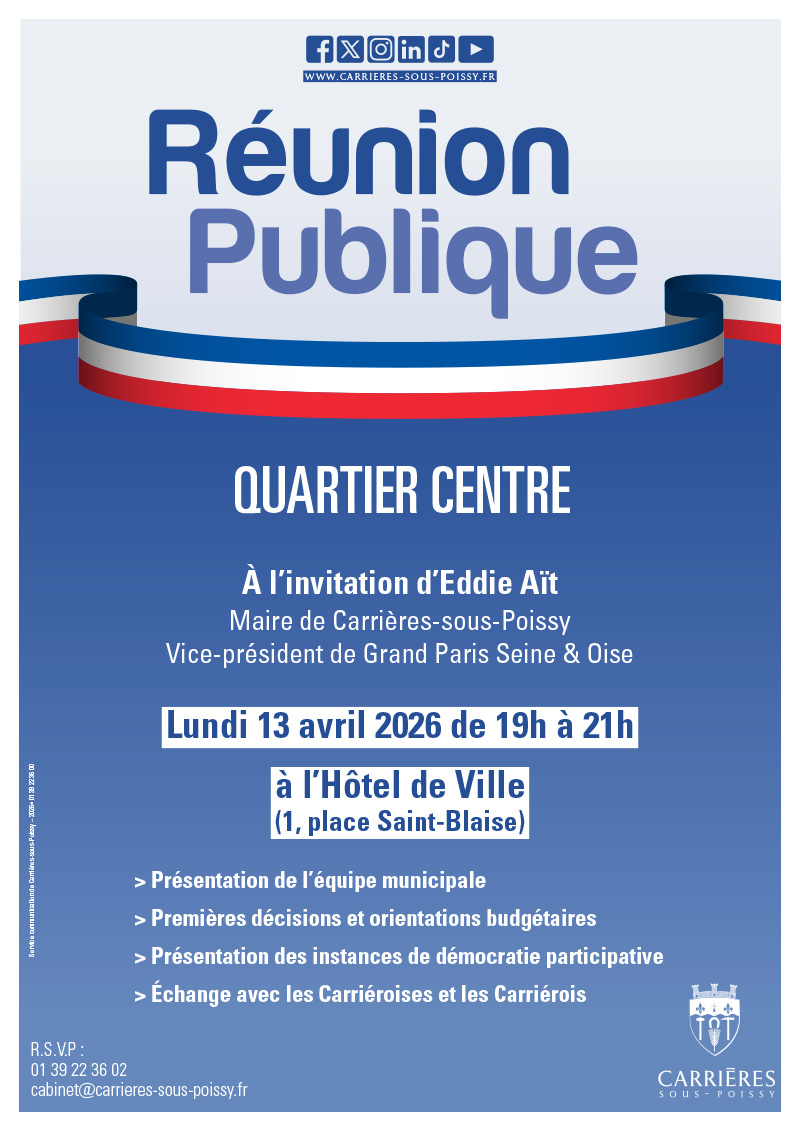 REUNIONS PUBLIQUES CENTRE