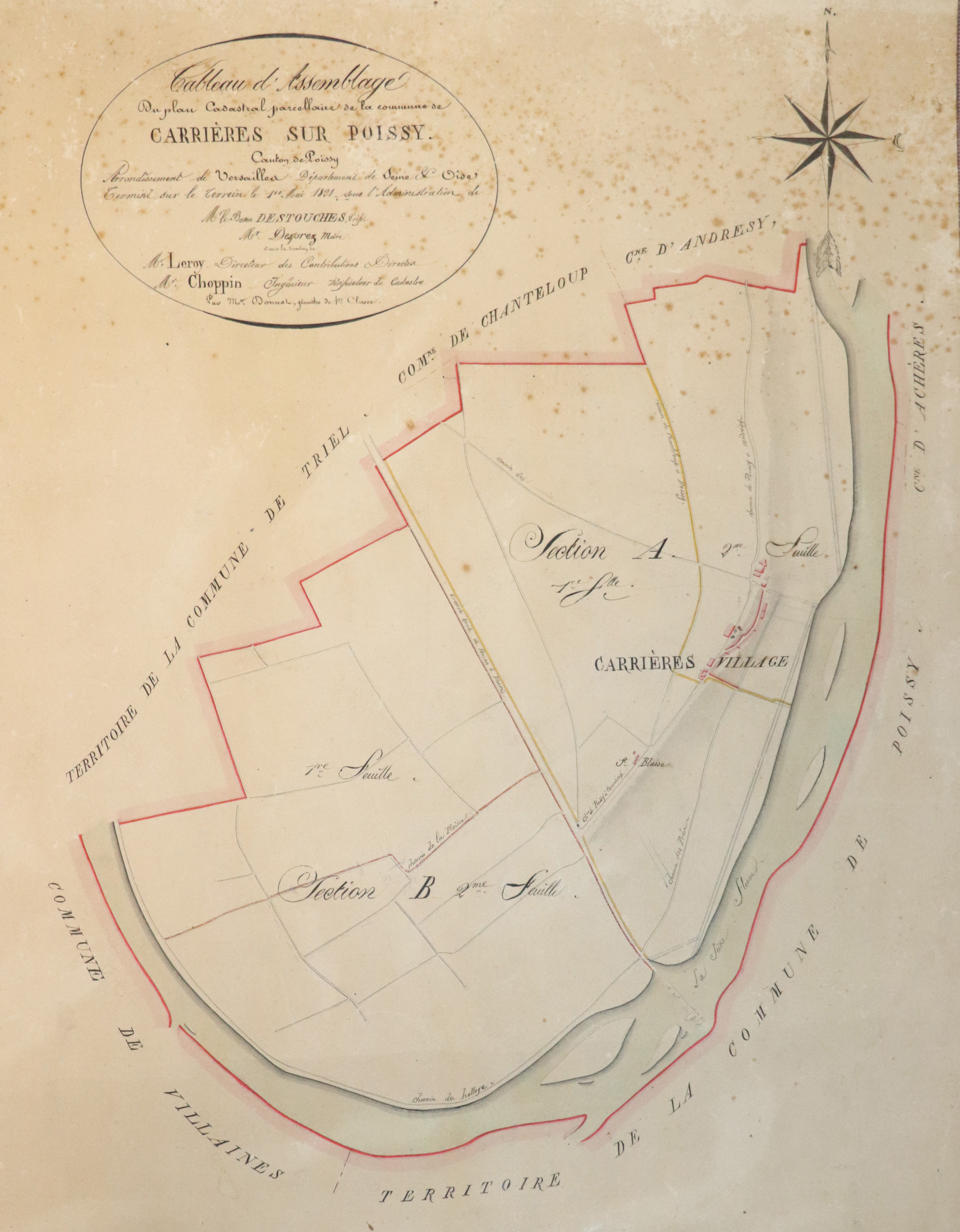 PLAN Carrires 1821