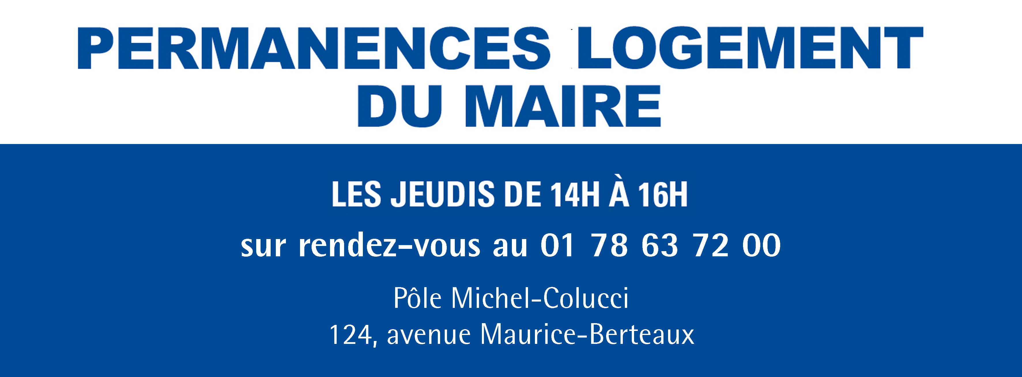 Banner Permanence logement